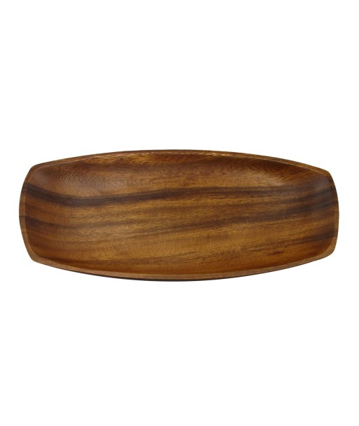ORIGEN Home Decor Bandeja Canoa Utensilios | Bandeja Marrón Rectangular - 3x34x16cm