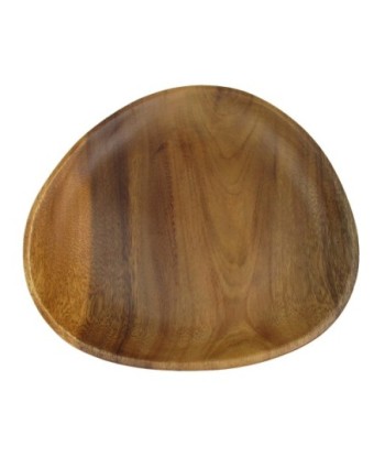 ORIGEN Home Decor Bandeja Triangular Utensilios | Bandeja Marrón Ovalado - 2x21x20cm
