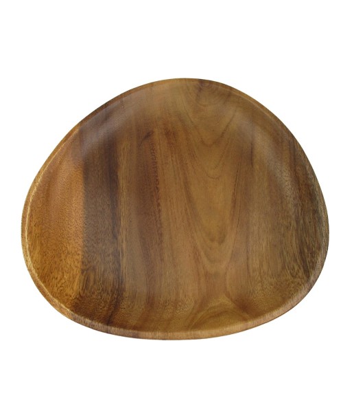 ORIGEN Home Decor Bandeja Triangular Utensilios | Bandeja Marrón Ovalado - 2x21x20cm