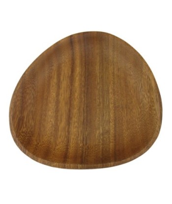 ORIGEN Home Decor Bandeja Triangular Utensilios | Bandeja Marrón Ovalado - 3x27x26cm