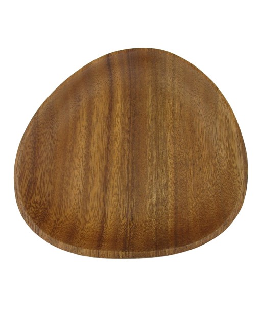 ORIGEN Home Decor Bandeja Triangular Utensilios | Bandeja Marrón Ovalado - 3x27x26cm