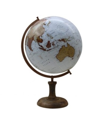 ORIGEN Home Decor Globo Globos Mundo Azul Redondo - 69x47x45cm