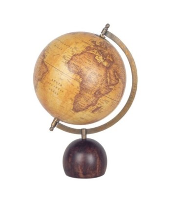 ORIGEN Home Decor Globo Globos Mundo | Beige Redondo - 33x23x20cm