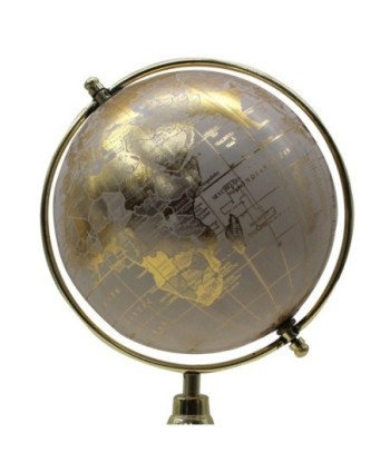 ORIGEN Home Decor Globo Globos Mundo Gris Redondo - 45x23x20cm