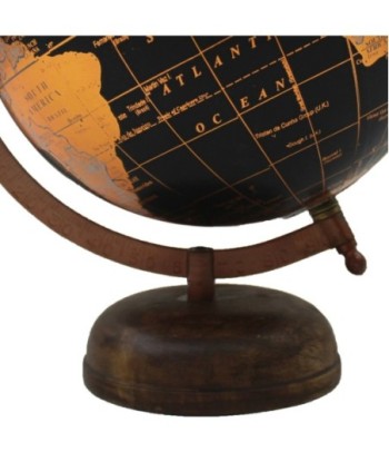 ORIGEN Home Decor Globo Globos Mundo Naranja Redondo 28x22x20cm
