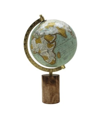 ORIGEN Home Decor Globo Globos Mundo Gris Redondo 31x17x15cm