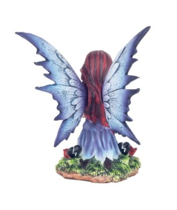 ORIGEN Home Decor Hada Corazon Partido Figura de Hada Gris - 17x12x12cm Fantasía y Romántico
