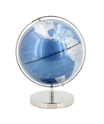 ORIGEN Home Decor Globo Globos Mundo Azul Redondo 27x21x20cm