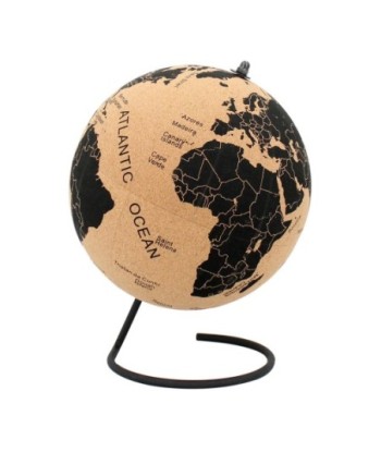ORIGEN Home Decor Globo Globos Mundo Negro Redondo - 25x18x18cm