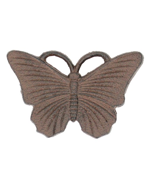 ORIGEN Home Decor Caja Mariposa Gris 9x15x2cm - Caja de Madera de Mango con Estampado de Limones