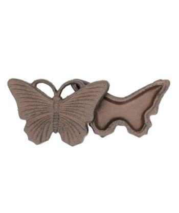 ORIGEN Home Decor Caja Mariposa Gris 9x15x2cm - Caja de Madera de Mango con Estampado de Limones