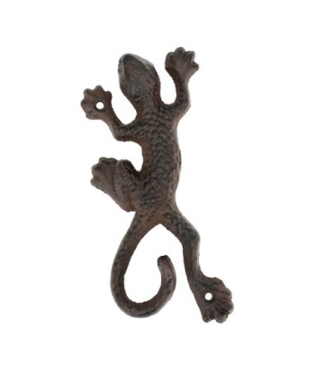 ORIGEN Home Decor Lagarto Jardin | Figura de Lagarto Gris - 19x9x4cm