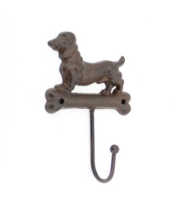 ORIGEN Home Decor Percha Perro Sobre Hueso Percheros Gris - 16x10x5cm para Decoración de Pared