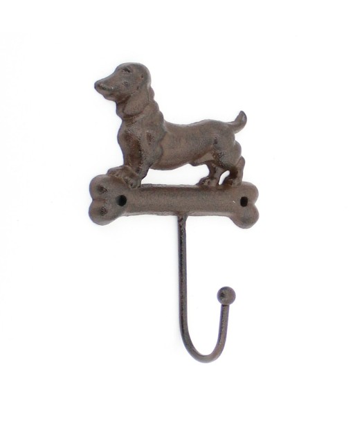 ORIGEN Home Decor Percha Perro Sobre Hueso Percheros Gris - 16x10x5cm para Decoración de Pared