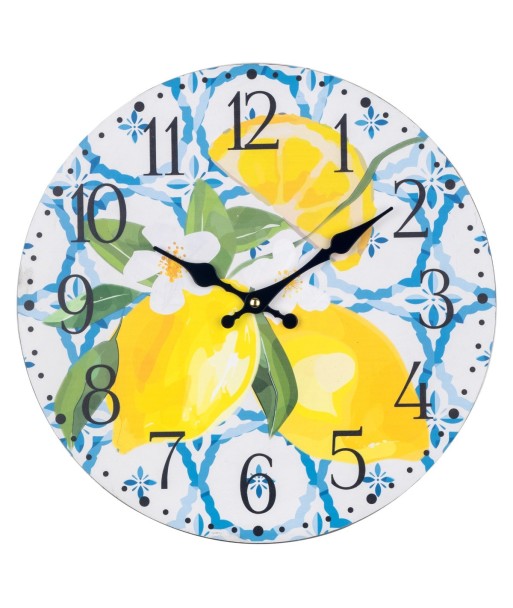 Reloj de Pared Limones Decorativo, Estilo Fresco y Moderno para Cocina, Sala o Comedor, Regalo Ideal para Amantes