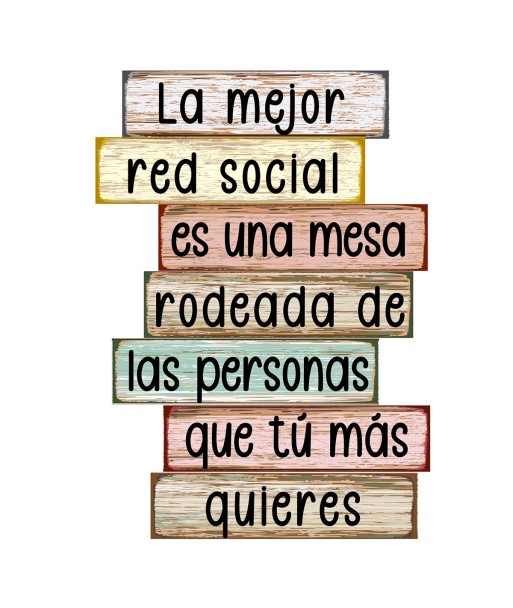 ORIGEN Home Decor Adorno Pared Red Social Placas Metal Marrón 35x25x1cm