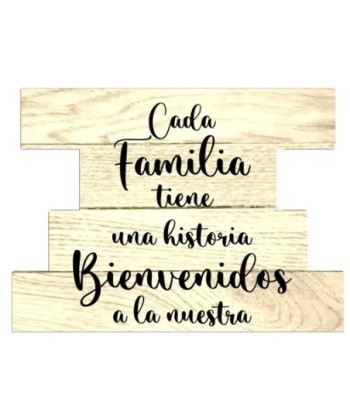 ORIGEN Home Decor Adorno Pared Bienvenidos Placas Metal Blanco 22x30x1cm