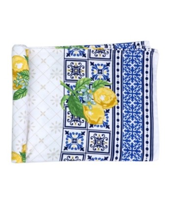 Mantel de mesa decorativo con diseño de limones, ideal para eventos y uso diario, 150x250 cm, 100% algodón