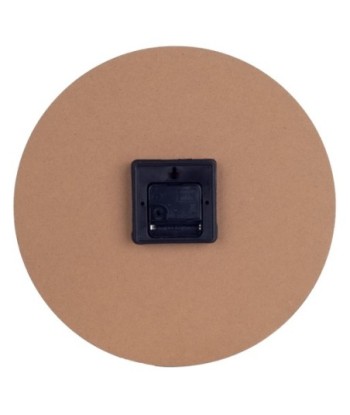 ORIGEN Home Decor Reloj Limon Lila Redondo - 34x34x4cm | Relojes de Pared Vintage para Decorar | Diseño Mapamundi