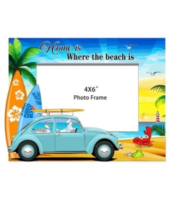 ORIGEN Home Decor Marco De Fotos Playa Azul Rectangular - 18x24x2cm | Marcos de Madera para Decoración del Hogar
