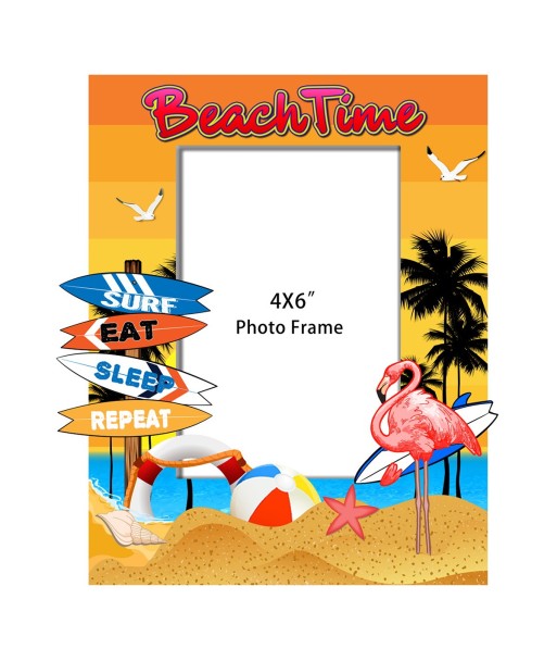 ORIGEN Home Decor Marco De Fotos Playa Marcos | Naranja Rectangular - 23x20x2cm