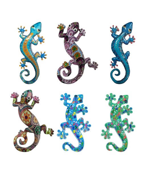 Magnetico lagarto 6 dif. Figura Animal Resina Multicolor Decoración Hogar Oficina Regalo