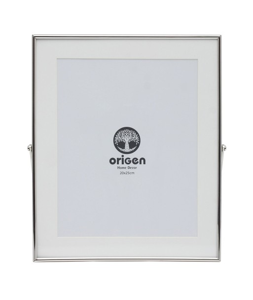 ORIGEN Home Decor Marco foto Marcos Plateado Rectangular 31x26x1cm - Marco Portafotos de Metal de Alta Calidad