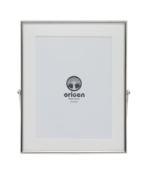 ORIGEN Home Decor Marco foto Marcos | Plateado Rectangular - 26x20x1cm
