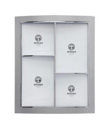 ORIGEN Home Decor Marco 4 fotos Marcos Plateado Rectangular - 28x23x4cm