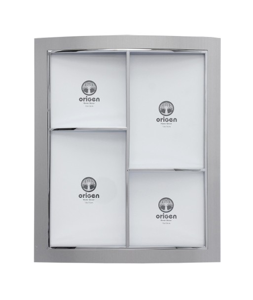 ORIGEN Home Decor Marco 4 fotos Marcos Plateado Rectangular - 28x23x4cm