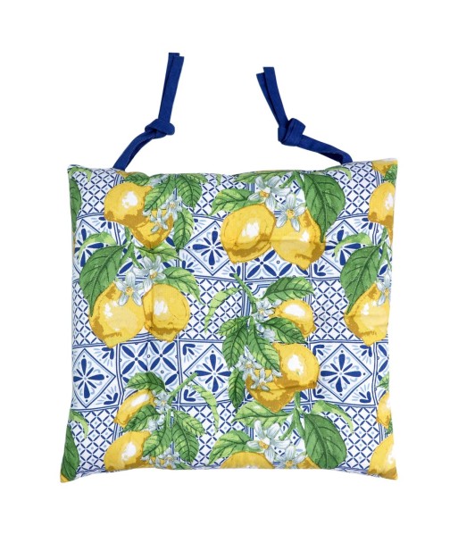 Cojín Decorativo para Silla con Diseño de Limones, Relleno Suave, 40x40cm, Ideal para Hogar y Decoración