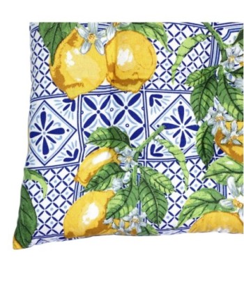 Cojín Decorativo para Silla con Diseño de Limones, Relleno Suave, 40x40cm, Ideal para Hogar y Decoración