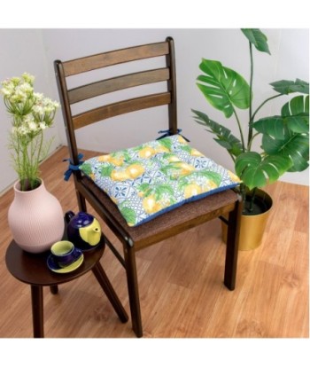 Cojín Decorativo para Silla con Diseño de Limones, Relleno Suave, 40x40cm, Ideal para Hogar y Decoración