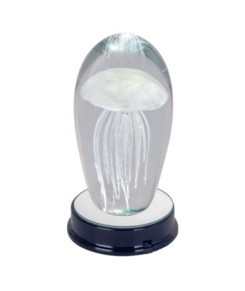 ORIGEN Home Decor Base Con Luz Pisapapeles Plateado Redondo | Decoración para el Hogar | Regalo Original