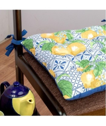 Cojín Decorativo para Silla con Diseño de Limones, Relleno Suave, 40x40cm, Ideal para Hogar y Decoración