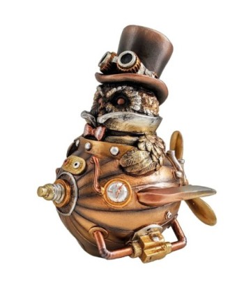 ORIGEN Home Decor Buho Buhos | Figura de Búho Marrón - 14x12x13cm