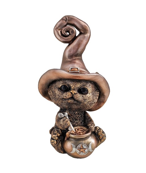 ORIGEN Home Decor Gato Buhos Figura de Búho Marrón - 19x11x11cm
