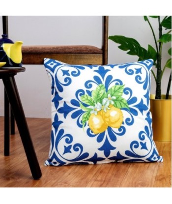 Cojín Decorativo de Limones 45x45cm, Relleno Suave, Ideal para Sofás y Decoración de Interiores