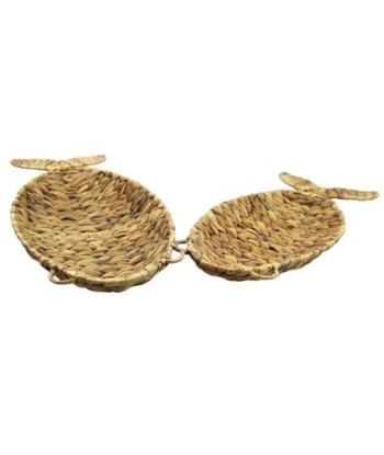 Bandejas Pez 2 Unidades - Organizador de Cocina y Decoración - Set de Cestas Naturales para Hogar y Oficina