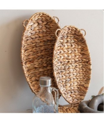 Bandejas Pez 2 Unidades - Organizador de Cocina y Decoración - Set de Cestas Naturales para Hogar y Oficina