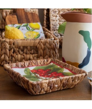Bandeja Cuadrada de Jacinto de Agua - Ideal para Decoración del Hogar