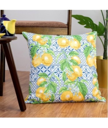 Cojín decorativo de limones 45x45cm, ideal para dar un toque fresco y alegre a tu hogar, perfecto para cualquier