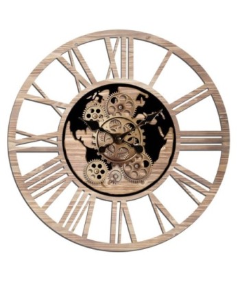 Reloj de pared de engranaje 50 cm industrial vintage decorativo
