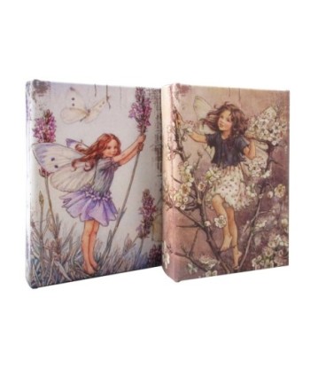 ORIGEN Home Decor Caja 2U Cajas Libro Marrón Rectangular 14x10x3cm