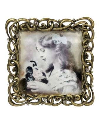 ORIGEN Home Decor Marco De Foto 10X10 Miniaturas | Marco Portafotos Gris Rectangular - 13x13x2cm