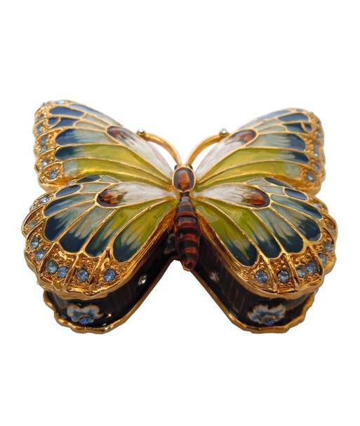 ORIGEN Home Decor Joyero Mariposa Miniaturas | Joyero Marrón - 3x8x6cm