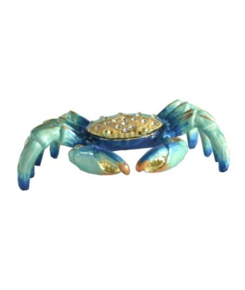 ORIGEN Home Decor Joyero Cangrejo Miniaturas | Joyero Azul - 3x9x6cm