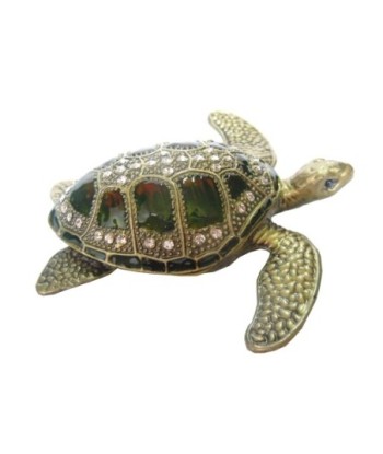 ORIGEN Home Decor Joyero Tortuga Miniaturas | Joyero Marrón 3x9x9cm - Elegante y funcional joyero de tortuga para
