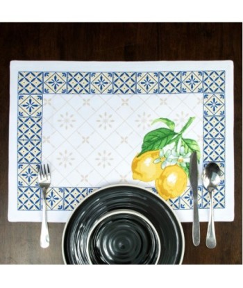 Salvamantel Limones 100% Algodón, Ideal para Decorar la Mesa, Aporta Estilo y Elegancia a tus Comidas, Textil