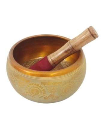 Cuenco Tibetano Dorado - Instrumento de Música de Metal